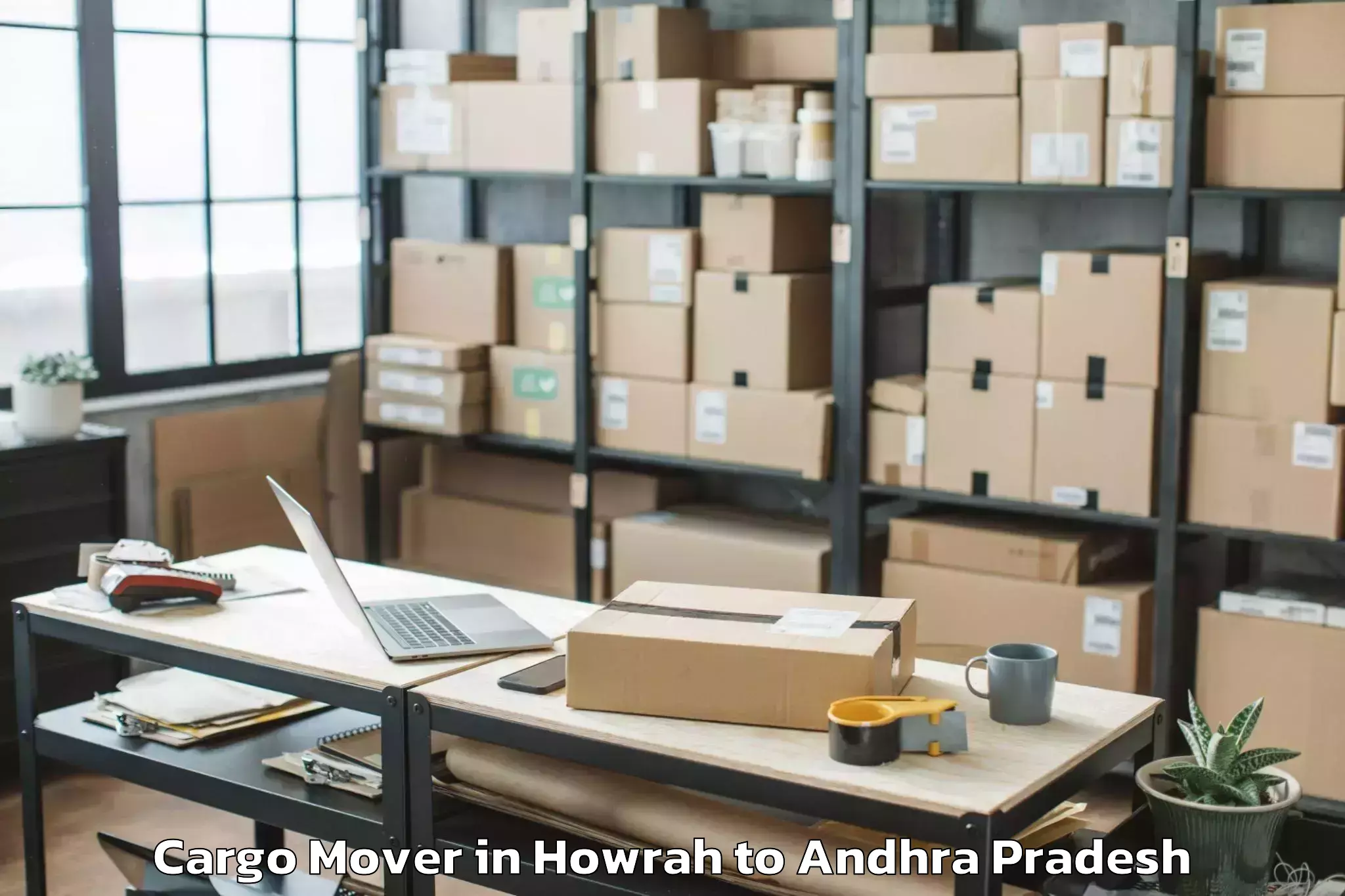 Professional Howrah to Jaggayyapeta Cargo Mover